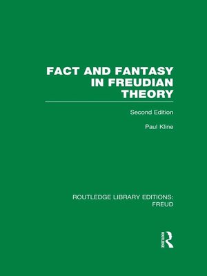 cover image of Fact and Fantasy in Freudian Theory (RLE